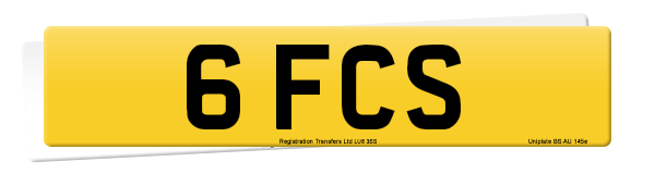 Registration number 6 FCS